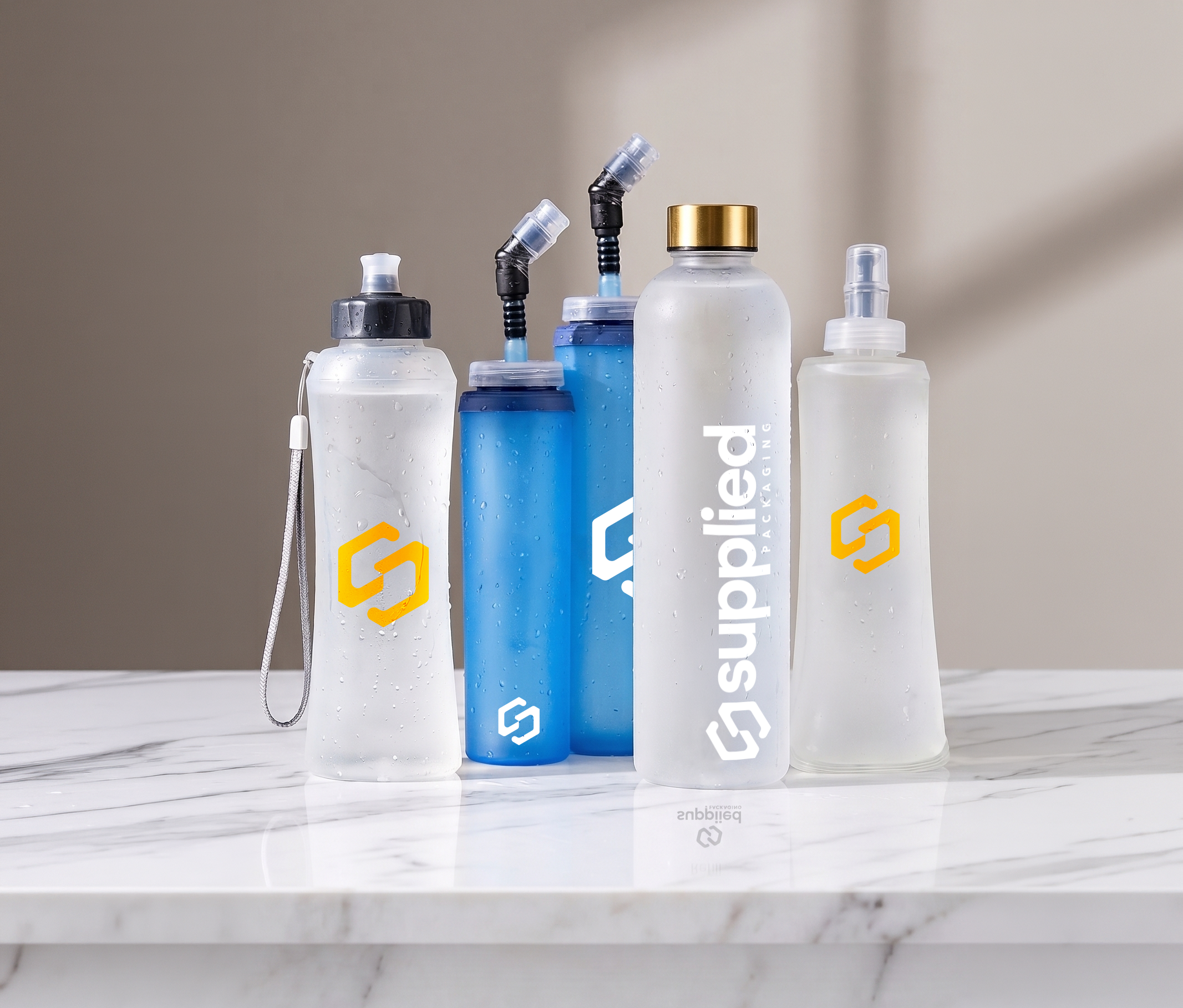 Custom branded premium water bottles