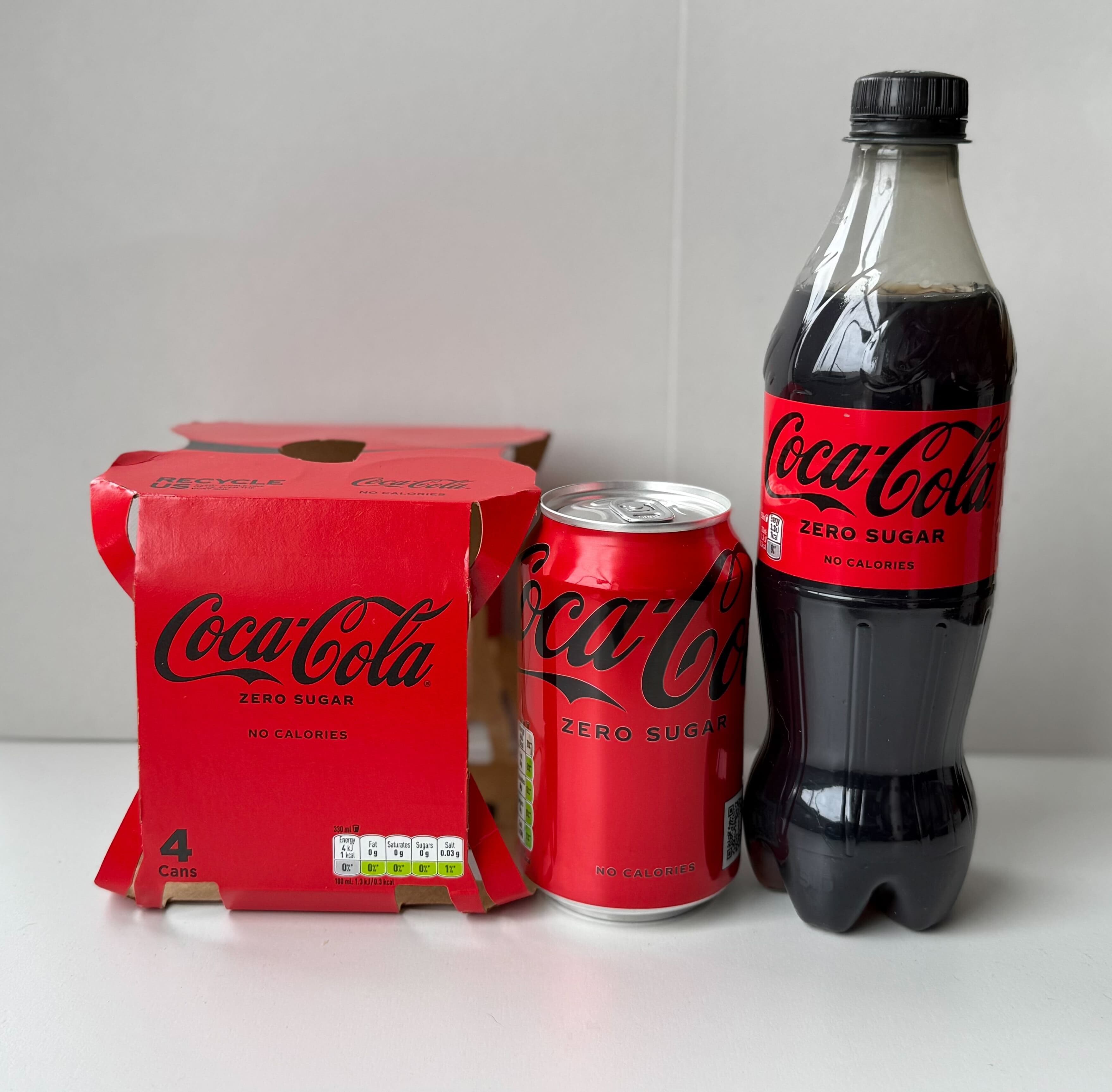 Different Coca-Cola products