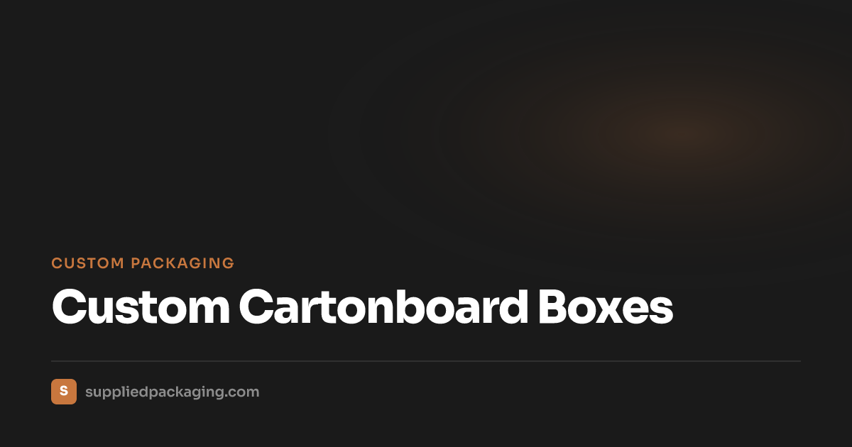 Custom Cartonboard Boxes UK | Folding Cartons From 1,000 | Supplied
